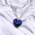 Cadena Plata + Dije Corazon Cristal Swarovski Heliotrope Violeta 18 mm cod4510 en internet