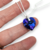 Cadena Plata + Dije Corazon Cristal Swarovski Heliotrope Violeta 18 mm cod4510 - tienda online