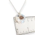 Imagen de Cadena Plata + Dije Corazon Cristal Swarovski Shimmer 18 mm cod4509