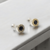 Aros Plata Y Oro Bulgari con Guarda Piedra Negro cod4511 - tienda online