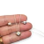 Conjunto Aros + Dije y Cadena Susano Plata y Oro con Cubic cod4523 - ByMariana