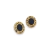 Aros Plata Y Oro Bulgari con Onix 14 mm cod1975 - comprar online