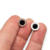 Aros Plata Bulgari con Onix Negro Pasante 10 mm cod4540 en internet