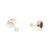 Aros Plata Bulgari con Onix Negro Pasante 10 mm cod4540 - ByMariana
