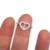 Anillo Plata y Oro con Cubic Compromiso Novia Amiga 15 años cod4498 en internet