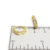 Imagen de Aros Plata Dorado Rodinado Argolla Micro Pave cod4598