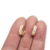 Aros Plata Dorado Rodinado Argolla Micro Pave cod4598 - tienda online