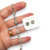 Imagen de Aros Plata Y Oro Bulgari con Cubic 8 mm cod4551