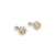 Aros Plata Y Oro Bulgari con Cubic 8 mm cod4551 en internet