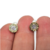 Aros Plata Y Oro Bulgari con Cubic 8 mm cod4551 - comprar online