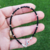 Pulsera Plata Piedras Naturales Agata 3 mm Negro con Bolitas cod4565 - comprar online