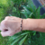Pulsera Plata Bolitas 3 mm Y Cristal Negro 4 mm cod4593 en internet