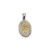 Dije Plata Y Oro Ovalado Medalla Milagrosa cod4604 - tienda online