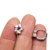 Aros Plata Argolla con Cubic Baguette cod4600