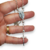 Imagen de Cadena Denario Plata 925 Bolitas 6 mm X 45 cm Bautismo Comunion Confirmacion cod4613