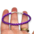 Pulsera Plata 925 Hilo Seda Violeta Oscuro con Mosqueton cod4614 - comprar online