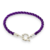 Pulsera Plata Hilo Seda Violeta Oscuro con Marinero cod4615 - comprar online