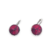 Imagen de Aros Swarovski Plateado Bella Rivoli Rojo 13 mm Brisura cod4618