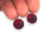 Aros Swarovski Plateado Bella Rivoli Rojo 13 mm Brisura cod4618 - ByMariana