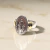 Anillo Plata Y Oro Medalla Milagrosa Ovalado cod4669 - comprar online