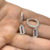 Aros Plata Argolla Colgante Gillette Micro Pave cod4601