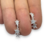 Aros Plata Argolla Colgante Estrella Micro Pave cod4602 - ByMariana