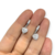 Aros Plata Argolla Colgante Corazon Micro Pave cod4607 - ByMariana