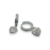 Aros Plata Argolla Colgante Corazon Micro Pave cod4607 - ByMariana
