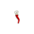 Dije Plata Cuerno Rojo Mini cod4599 - comprar online