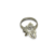 Anillo Plata Y Oro Mariposa Transformacion Buena Suerte cod4596