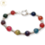 Pulsera Plata Piedras Varios Colores con Marinero cod3806