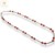 Cadena Plata Bolitas Y Cristal Rojo X 45 cm (Conjunto cod2084) cod2085