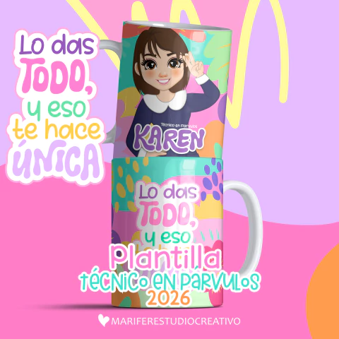 PLANTILLAS PARA TAZA TÉCNICO EN PÁRVULOS
