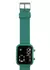 Reloj Brooklyn Cuadrado Corazón Aqua - Accesorios CM Mayorista