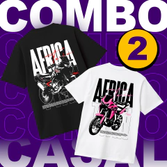 COMBO CASAL - AFRICA PRETA E ROSA - comprar online