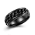 Anel Masculino Corrente Preto Giratória Aço Inox - comprar online