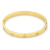 Bracelete Aço Dourado Relevo Circular - Vorax - A Maior Variedade de Acessórios Masculinos