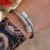Bracelete DotRound Aço Inox Prateado - Vorax - A Maior Variedade de Acessórios Masculinos