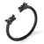 Bracelete preto Viking Dragão Nórdico Ragnar Aço Inox - comprar online