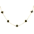 Colar Chocker Dourado 5 Trevos Preto Aço Inox - comprar online