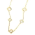 Colar Chocker Dourado 5 Trevos Branco Aço Inox na internet