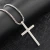 Colar Corrente Cruz Aço Inox Prateado - comprar online