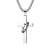 Colar em Aço Crucifixo Minimalista - loja online