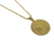 Colar Medalha de São Bento em Aço Dourado - comprar online