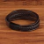 Pulseira Masculina Veneza Couro Marrom - comprar online