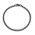 Pulseira Corrente 3mm Elo Grumet Fino Aço Inox Preto - comprar online