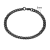 Pulseira Corrente 5mm Elo Grumet Fino Aço Inox Preto - comprar online