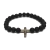 Pulseira Murano Black com Cruz - comprar online