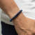 Pulseira Pedra Natural Olho de Tigre Azul - loja online