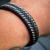 Pulseira Skin Couro Preto - Vorax - A Maior Variedade de Acessórios Masculinos